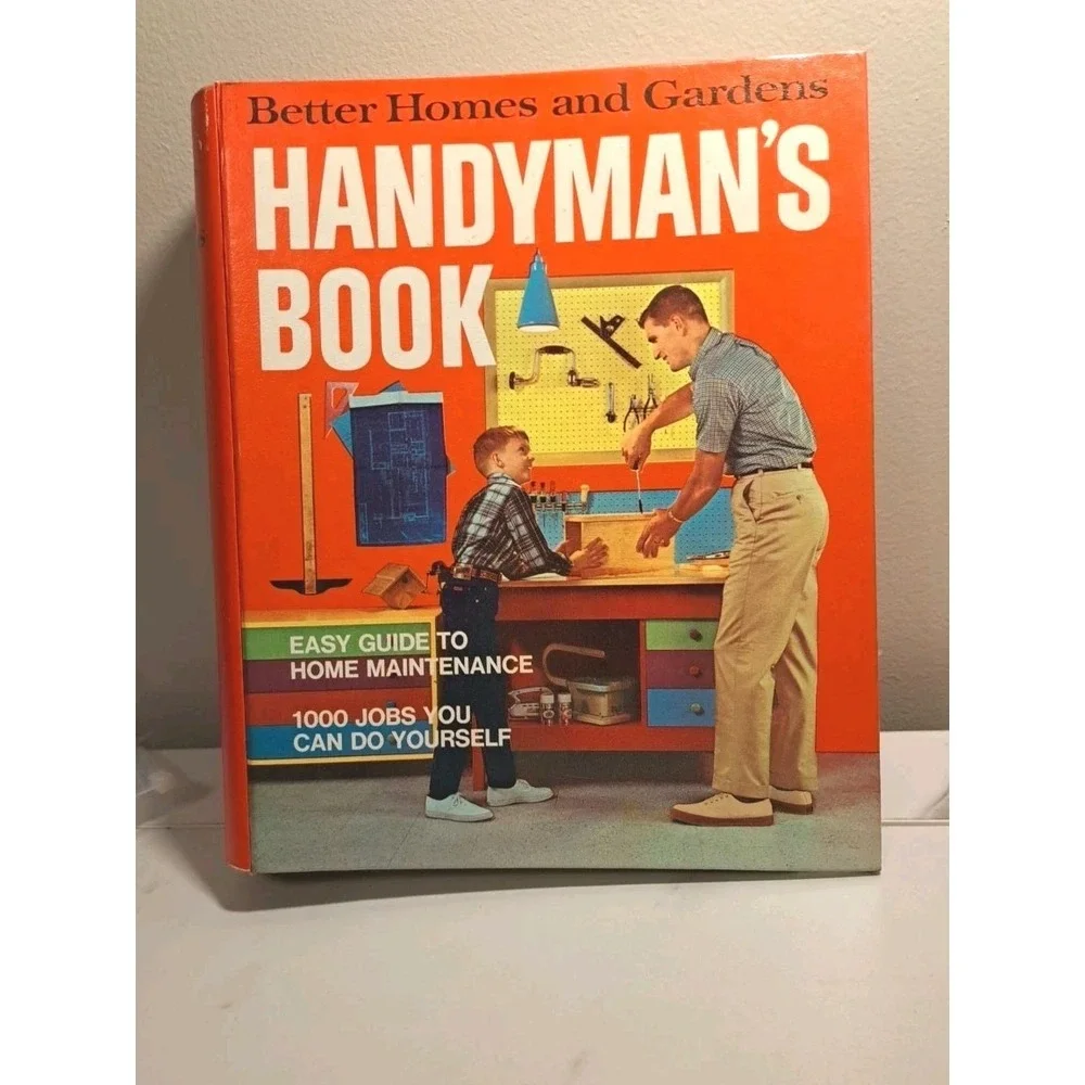 BETTER HOMES and GARDENS HANDYMAN'S BOOK 1974 Repair DIY How To Binder 70s Vtg